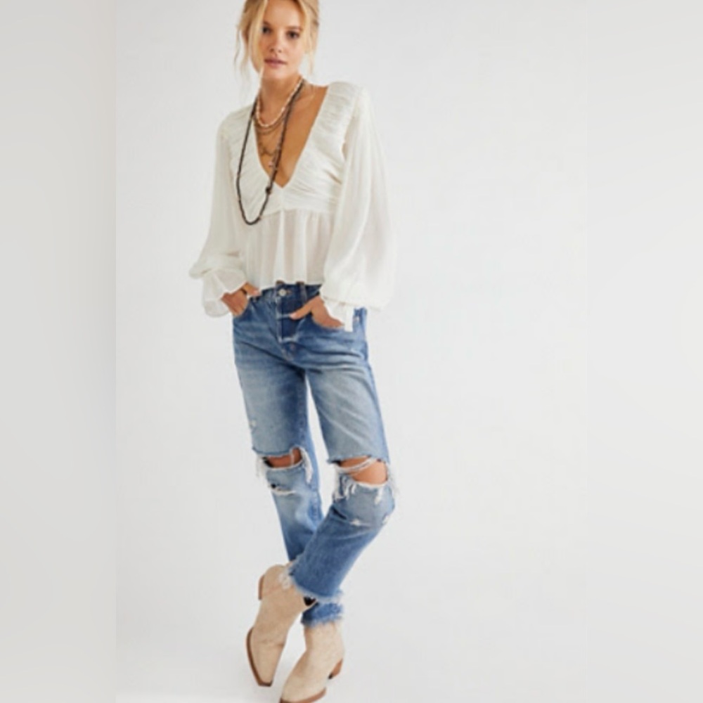 Free People Good Time Relaxed Skinny Jeans